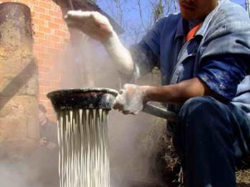 传统手工粉丝制作